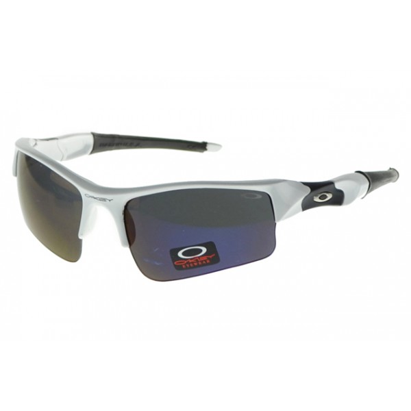 Oakley Flak Jacket Sunglasses Silver Frame Purple Lens Reliable Quality