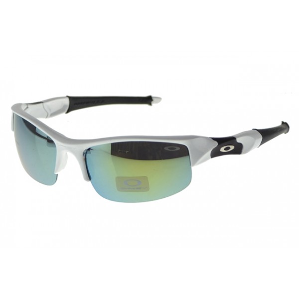 Oakley Flak Jacket Sunglasses Silver Frame Yellow Lens UK Discount