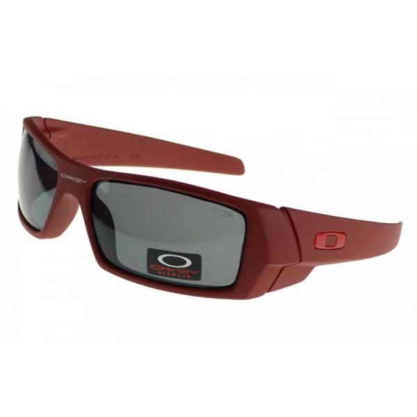 Oakley Gascan Sunglasses Red Frame Gray Lens Ladies White