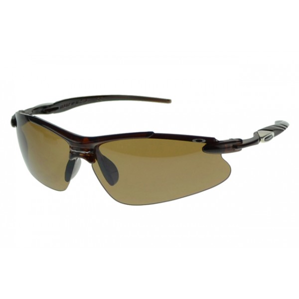 Oakley Half Jacket Sunglasses Black Frame Brown Lens