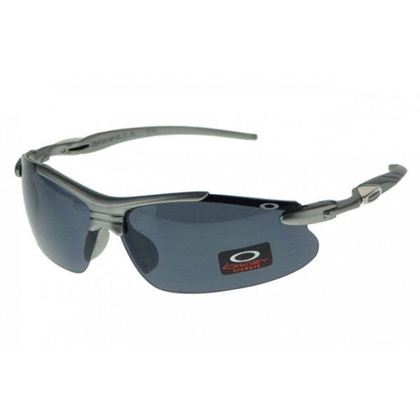 Oakley Half Jacket Sunglasses Silver Frame Gray Lens Free Shipping
