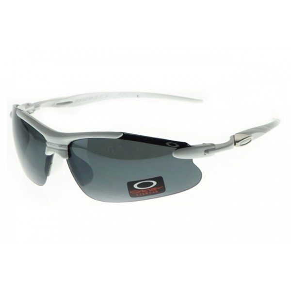 Oakley Half Jacket Sunglasses Silver Frame Gray Lens Outlet