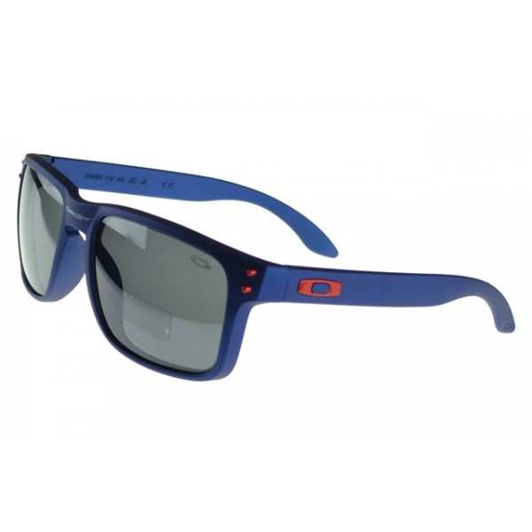 Oakley Holbrook Sunglasses Blue Frame Silver Lens