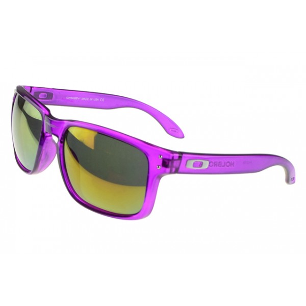 Oakley Holbrook Sunglasses Purple Frame Yellow Lens