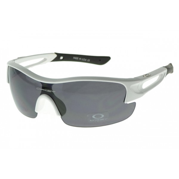 Oakley Jawbone Sunglasses White Black Frame Silver Lens