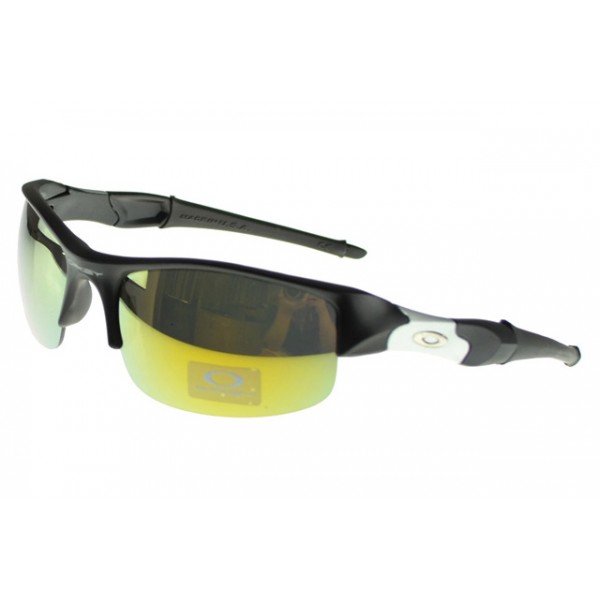 Oakley Flak Jacket Sunglasses black Frame yellow Lens Best Service