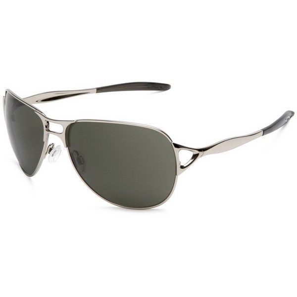 Oakley Hinder Polished Chrome Grey Sunglasses