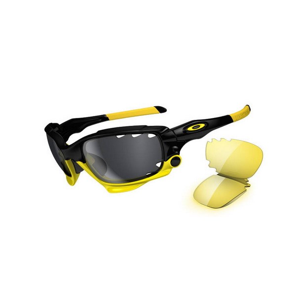 Oakley Livestrong Jawbone Polished Black Black Iridium Vented Yellow Lens Sunglasses