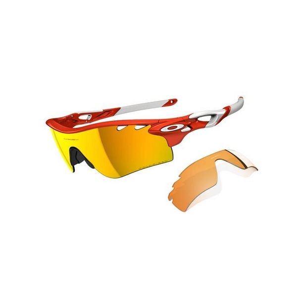 Oakley RadarLock Path Blood Orange Fire Iridium Sunglasses