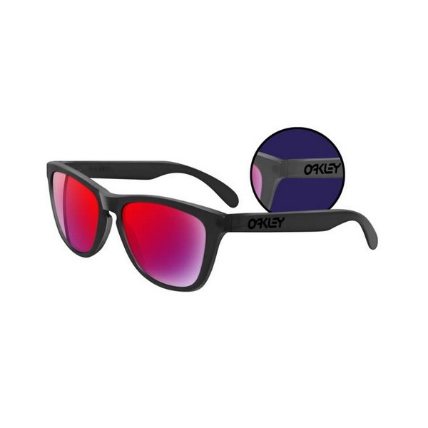 Oakley Frogskins Collectors Editions Blacklight Black Positive Red Iridium Sunglasses