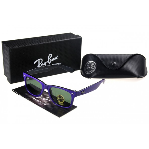 Ray Ban Cats Sunglasses Purple Black Frame Olivedrab Lens
