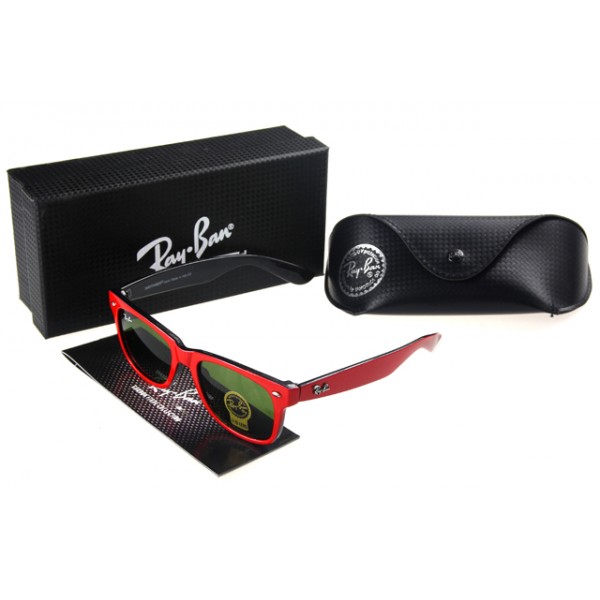 Ray Ban Cats Sunglasses Red Black Frame Teal Lens