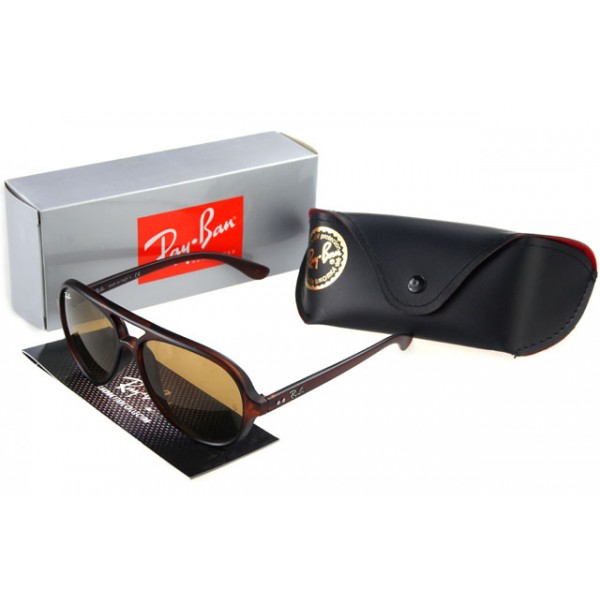 Ray Ban Wayfarer Sunglasses Black Crimson Frame Brown Lens