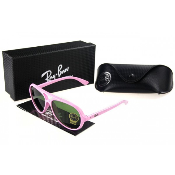 Ray Ban Wayfarer Sunglasses Pink Frame Olivedrab Lens
