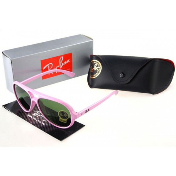 Ray Ban Wayfarer Sunglasses Pink Frame Teal Lens